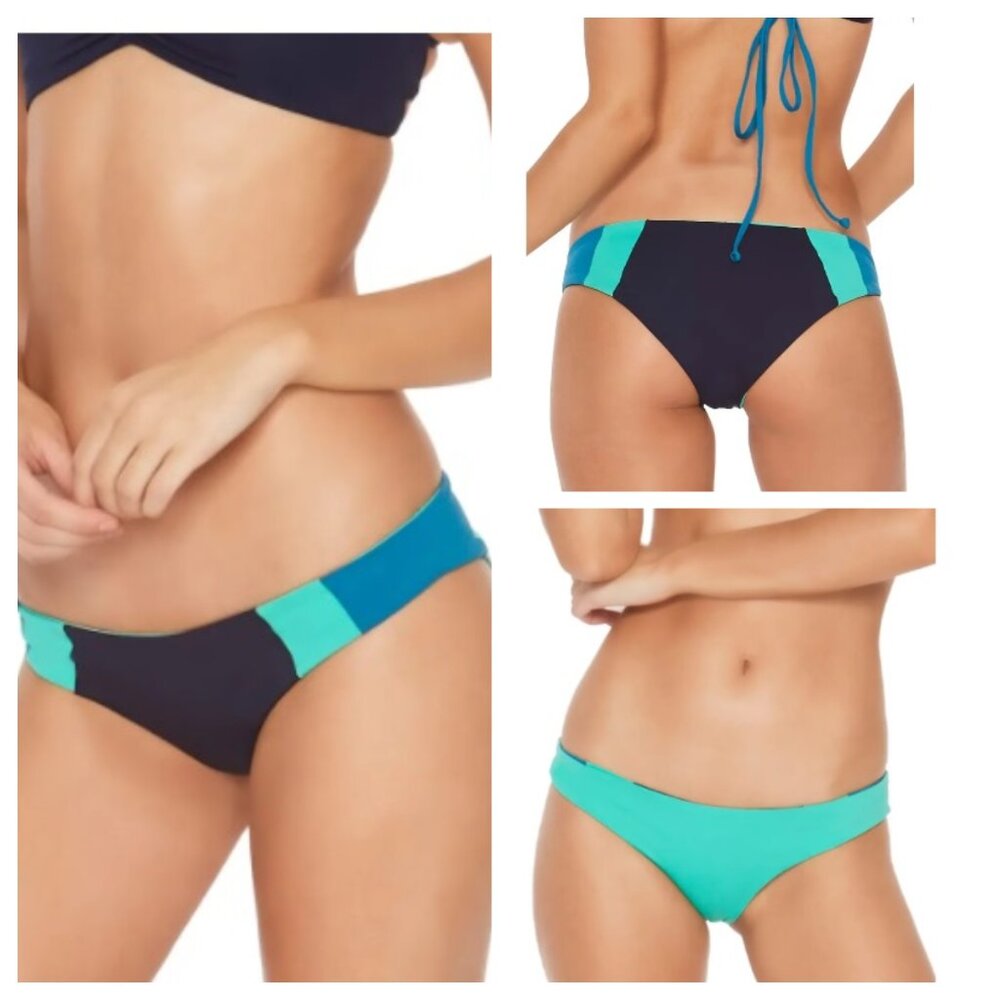 L*Space Black and Teal Bikini Set